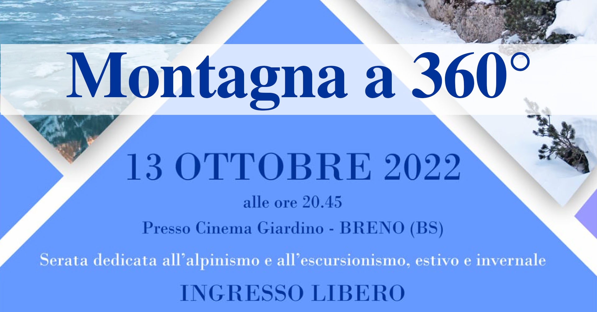 Il 13 ottobre al Giardino la Montagna è a 360°